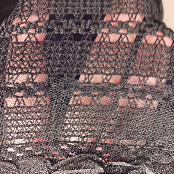 Pretty Little Thing Womens Size 8 Maxi Skirt Black Low Waist Petite Mesh - Picture 7 of 8